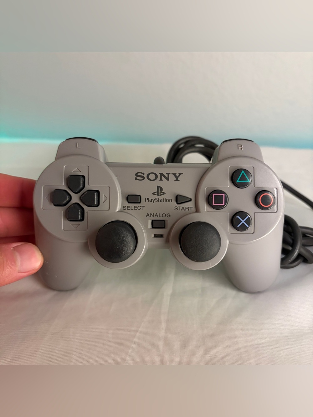 Sony Analog Controller SCPH 1200 PS1 Wired PlayStation 1 N50 Tested Works Read